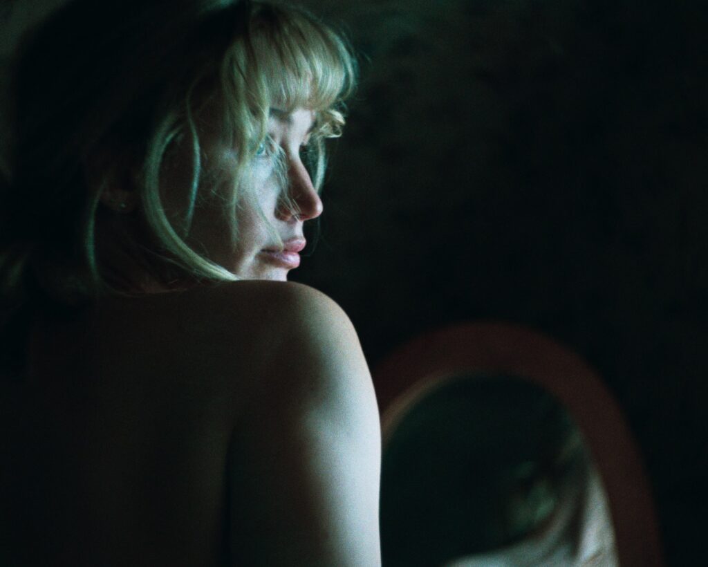 Still of Jennifer Lawrence from the film Die, My Love. One of 2025's best movies